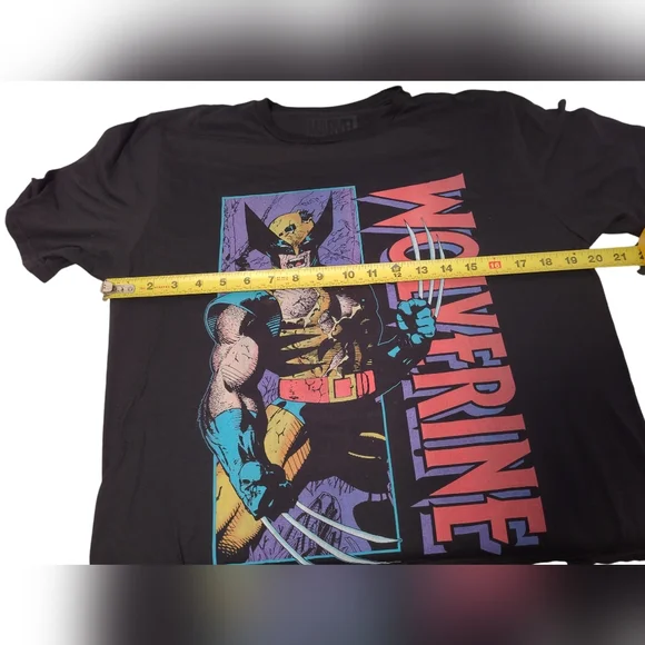 Marvel Wolverine Shredded Comics X-Men Fitted Adult Unisex T-Shirt Black Medium - Picture 6 of 6